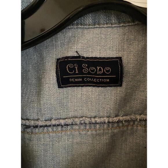 Kids/Girls Denim Vest Ci Sono Denim Collection Sz.S - Picture 3 of 4